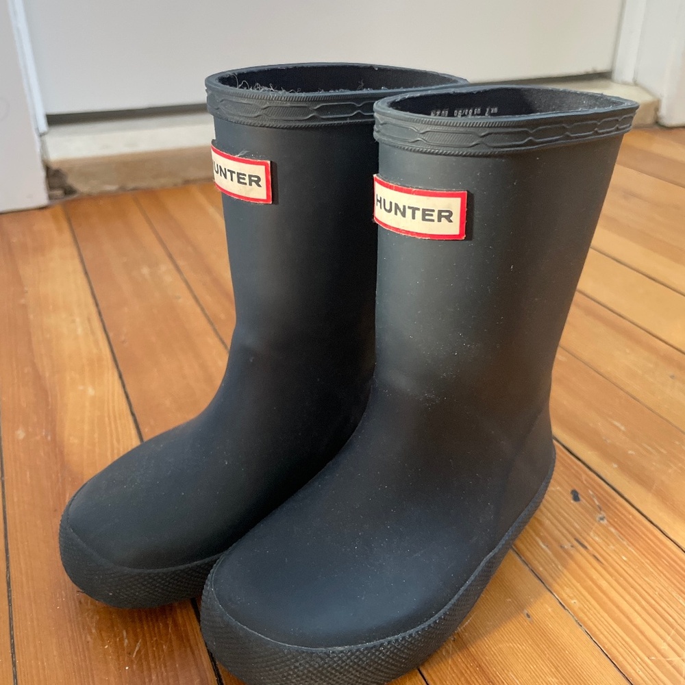 Hunter boots toddler size 8